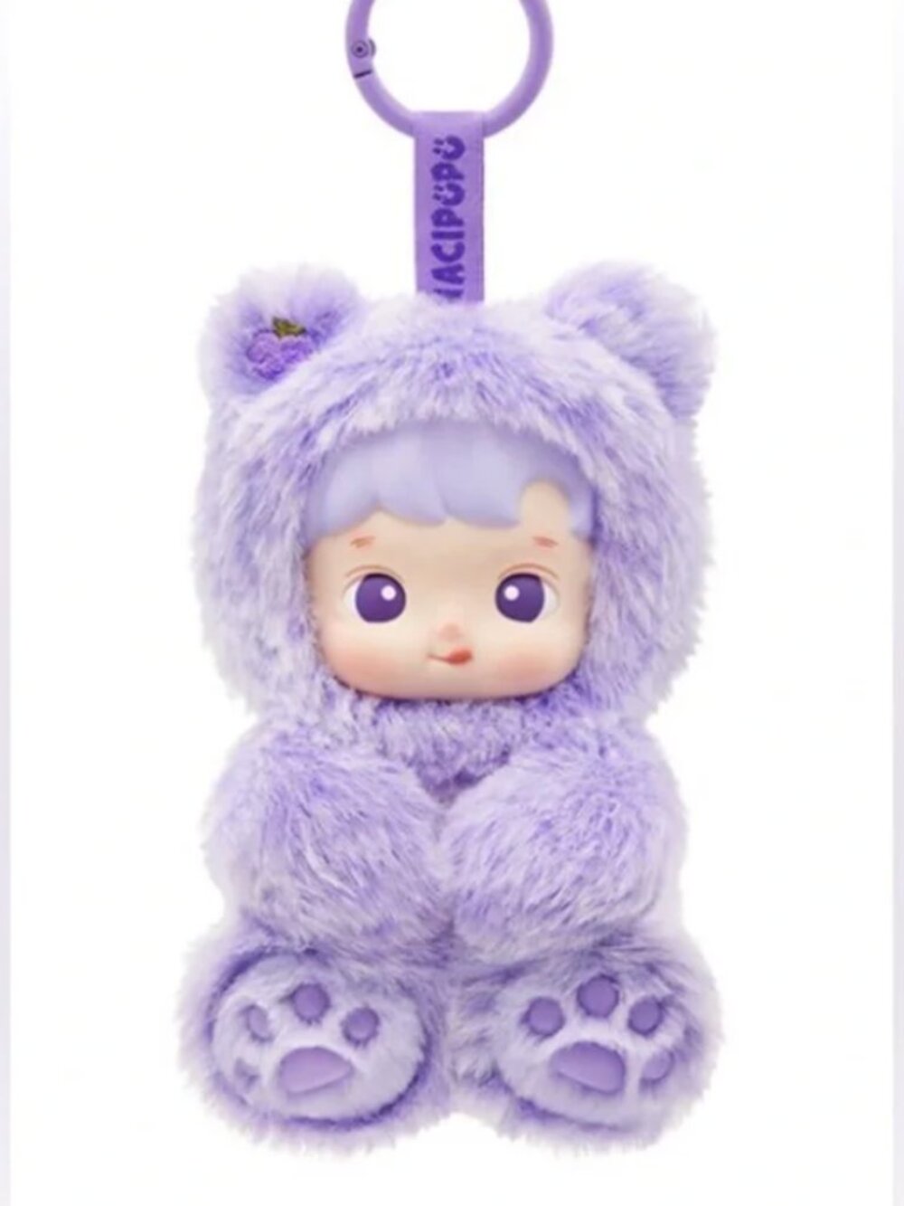 Pop Mart HACIPUPU Gummy Bear Vinyl Plush Pendant Grape Flavor